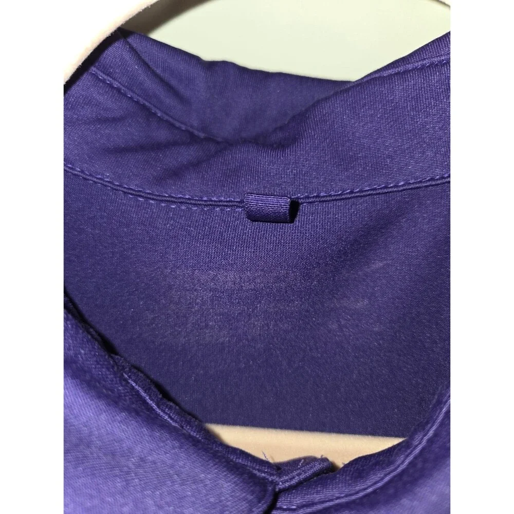Nike Golf Dri-FIT Performance Purple Polo Shirt, Size Medium